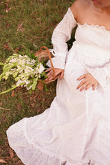 The Floral Off Shoulder Ruffle Maxi